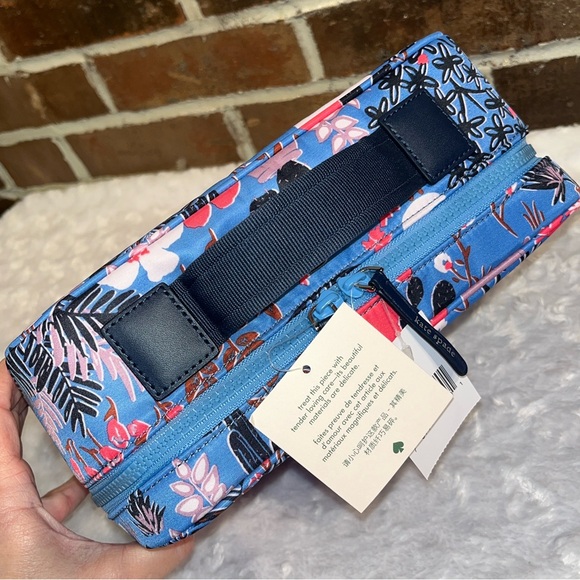kate spade NWT Jae Garden Cat Travel Cosmetics Case - Picture 4 of 9
